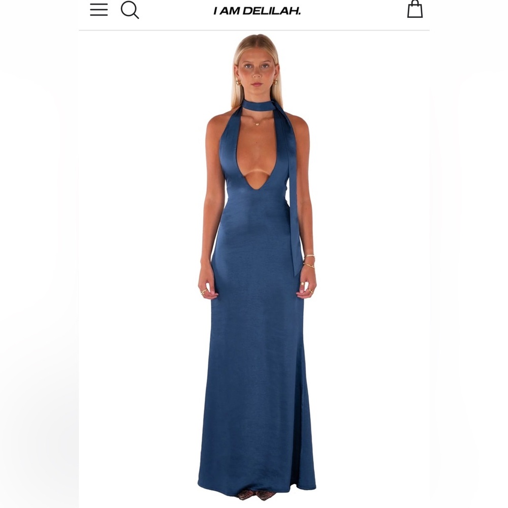 I AM DELILAH midnight Margot maxi dress